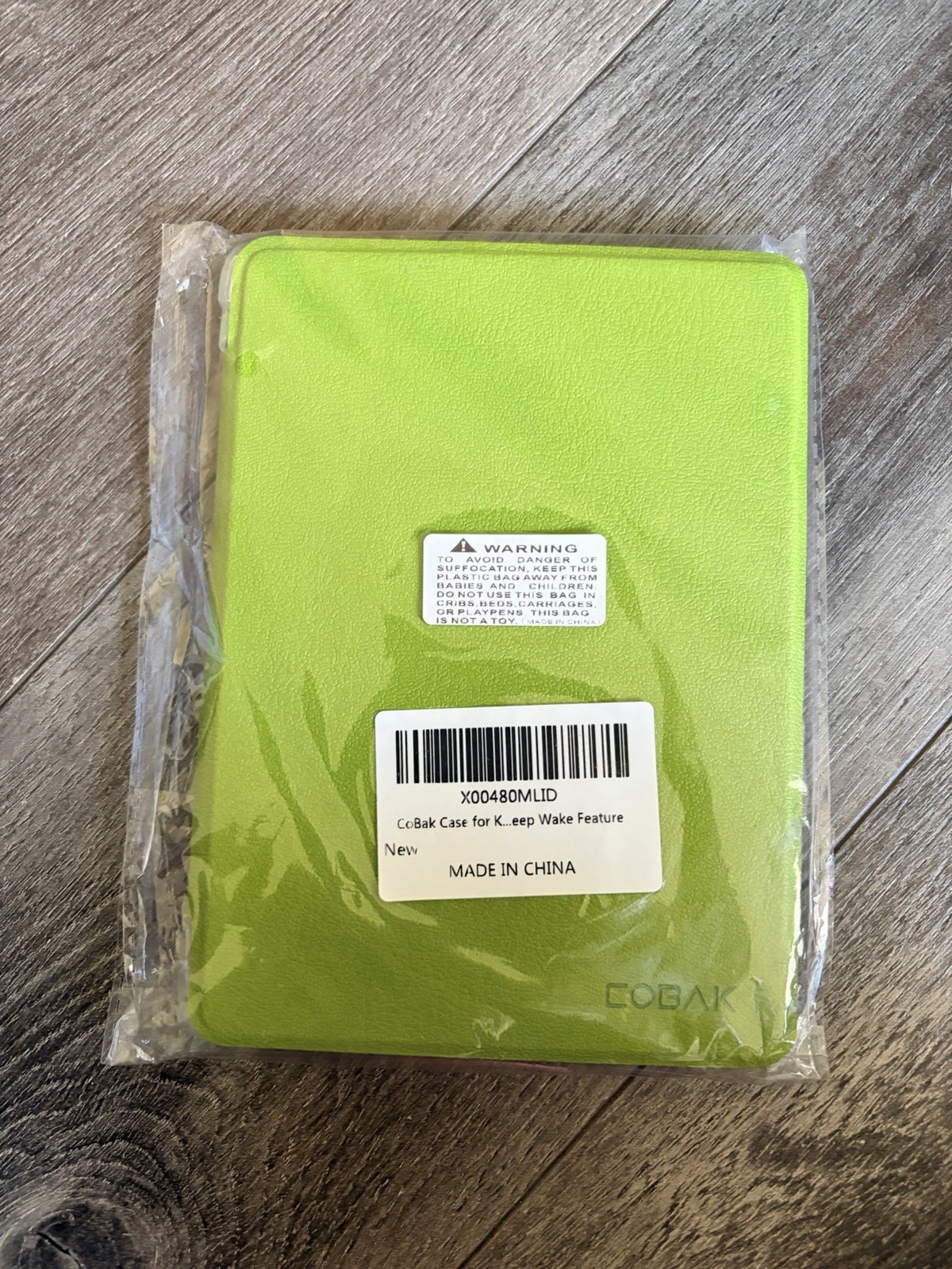 CoBak Case for Kindle Paperwhite 6.8” PU Leather Cover, Clear Silicone Back 