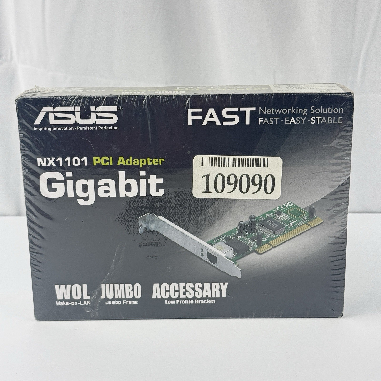 ASUS NX1101 PCI Adapter Gigabit Wake-On-LAN RJ-45 Connector Retro New Sealed