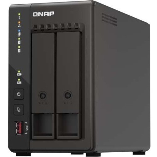 QNAP 2-Bay Diskless High-Performance Desktop NAS TS253E8GUS