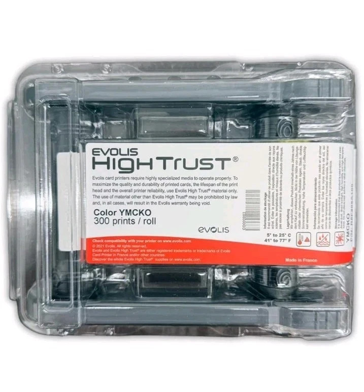 Evolis R6F003AAA YMCKOK Ribbon Primacy Elypso 200 Prints New QTY FAST SHIPPING