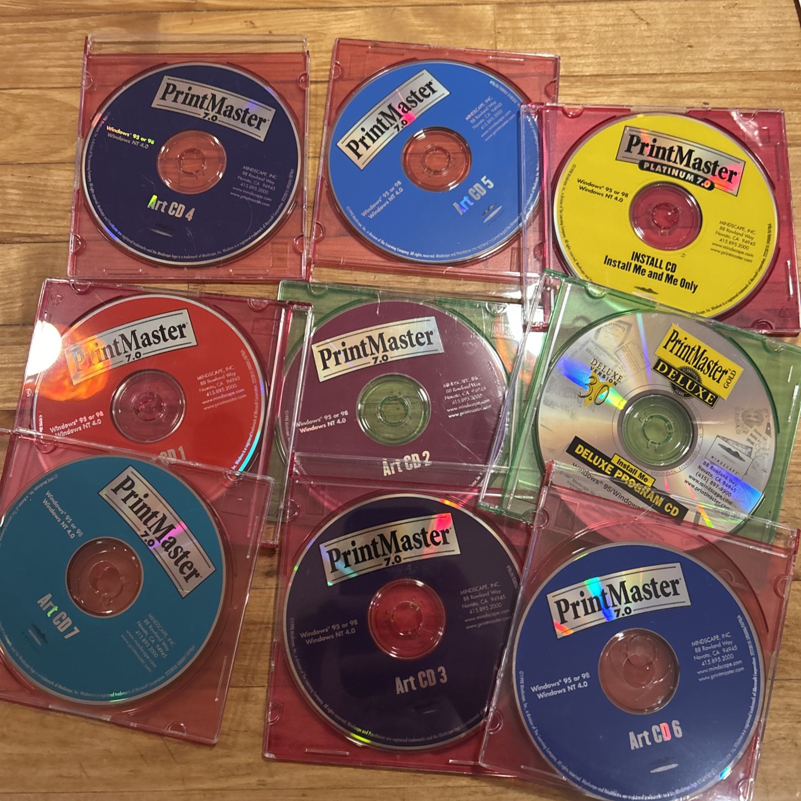 Print Master 7.0 Art CD Lot Only For Older Windows Software