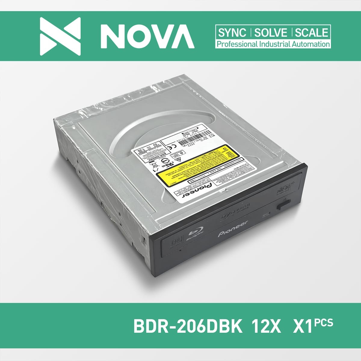 Pioneer BDR-206DBK 12X Blu-ray BD-R SATA BD DVD CD Drive Burner Writer 3D Player