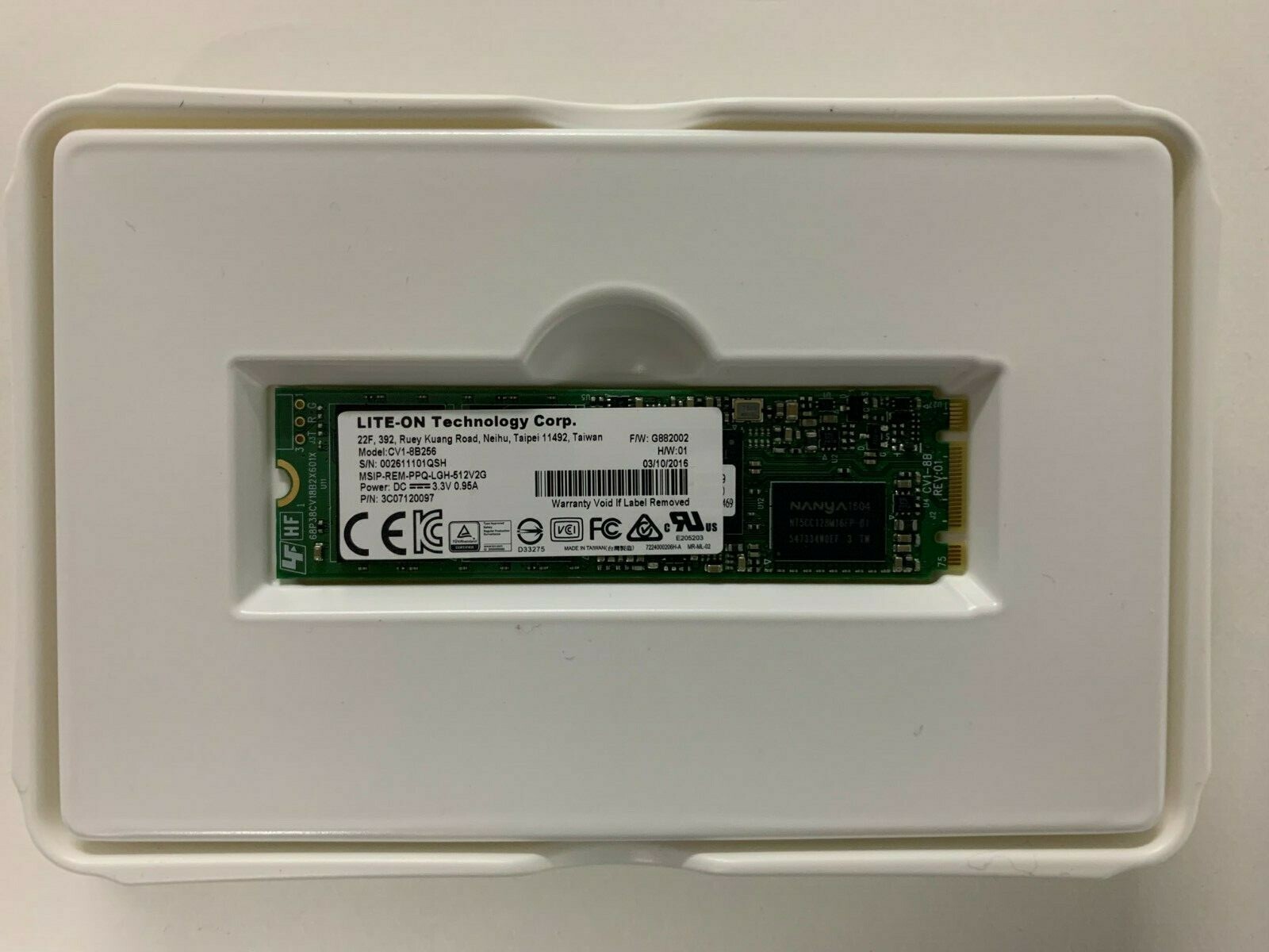LITEON 256GB SSD CV3-8D256 6Gb/S M.2 2280 SSD #QSH