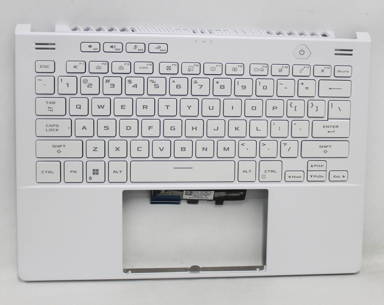 90NR09U1-R31US0 ASUS Palmrest Top Cover US Backlit Keyboard 1-Zone Grade A