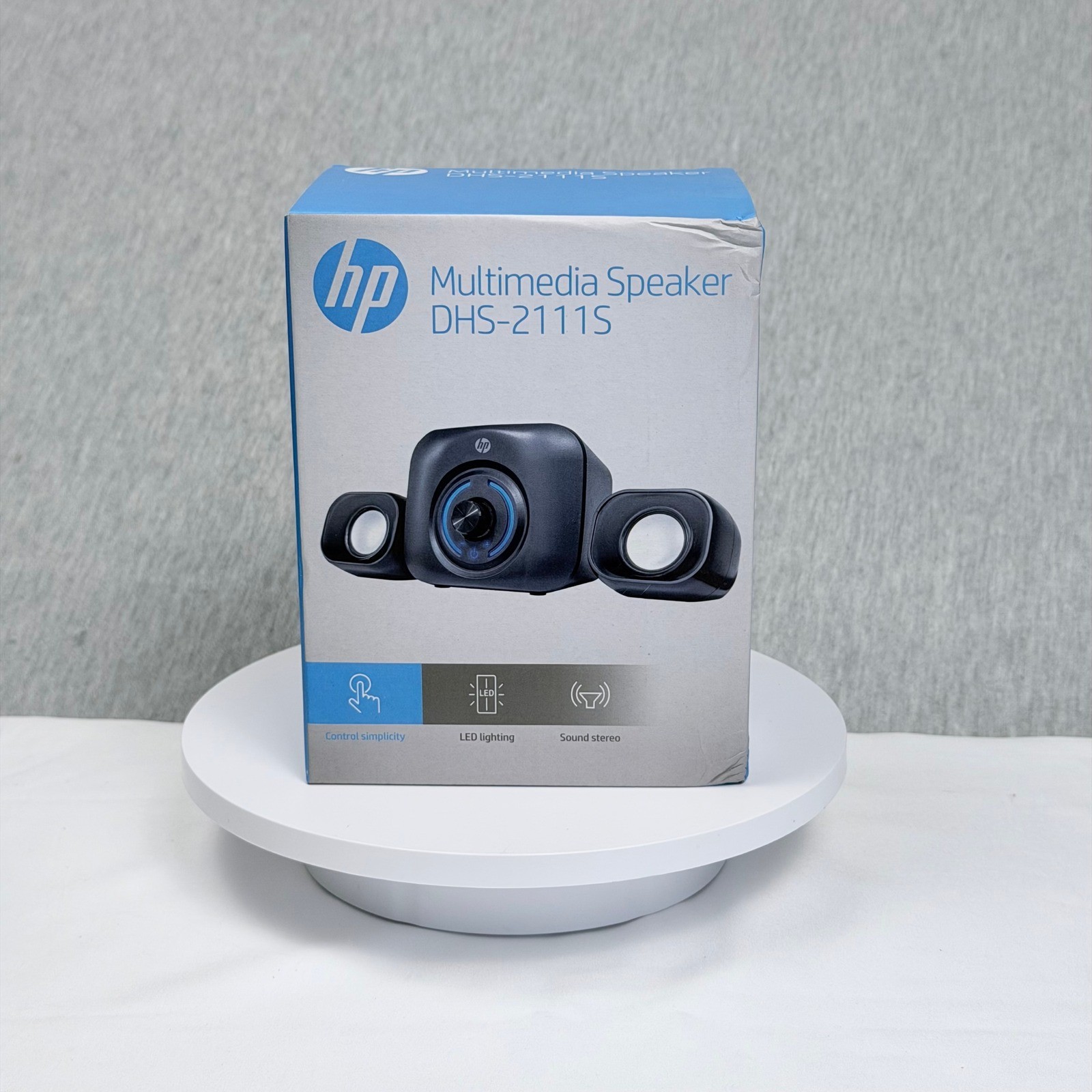 HP Multimedia Speaker DHS-2111S 2.1 Channel Wired 3.5mm LED Lighting Black