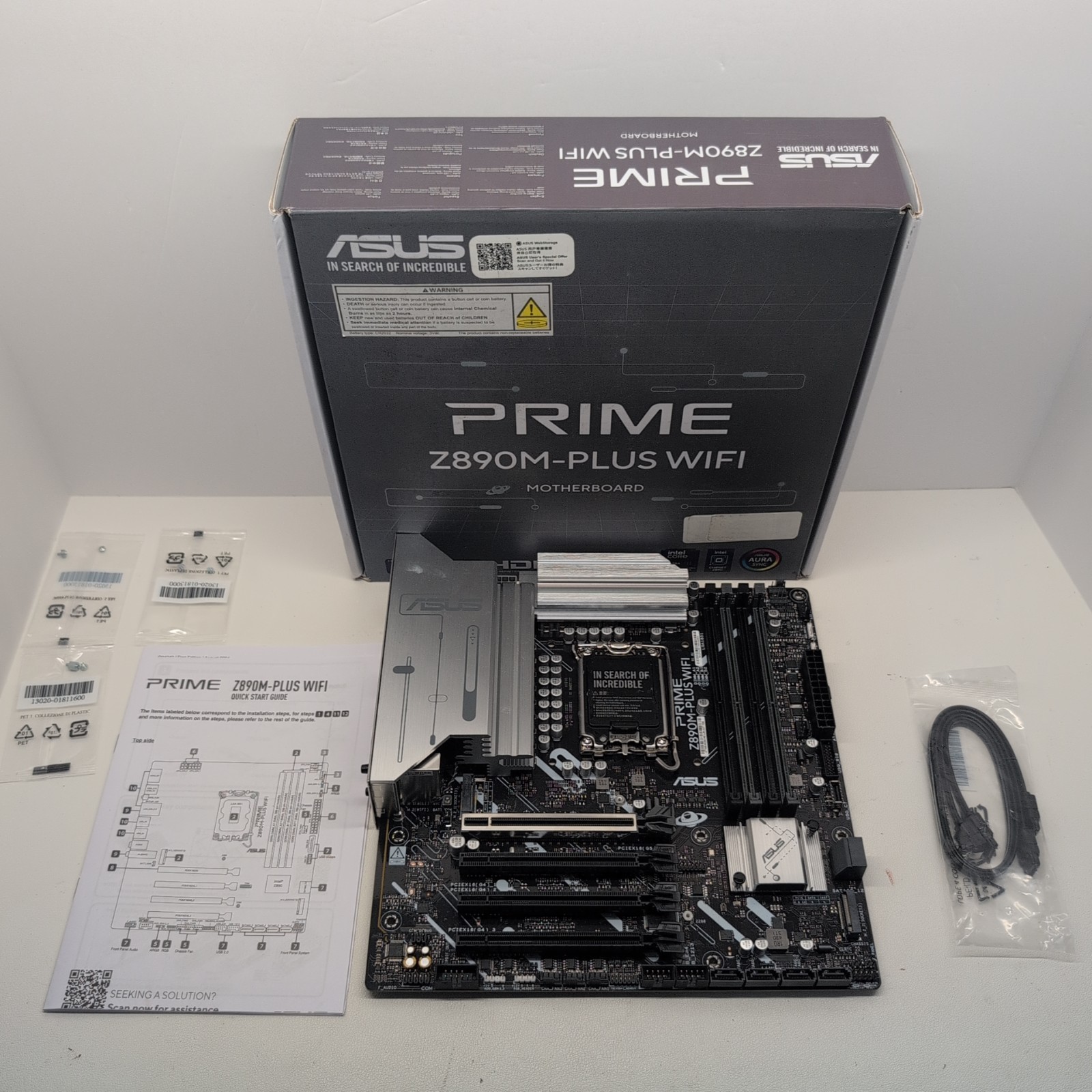 ASUS Prime Z890M-Plus WiFi LGA1851 Micro ATX Motherboard Intel Z890 DDR5