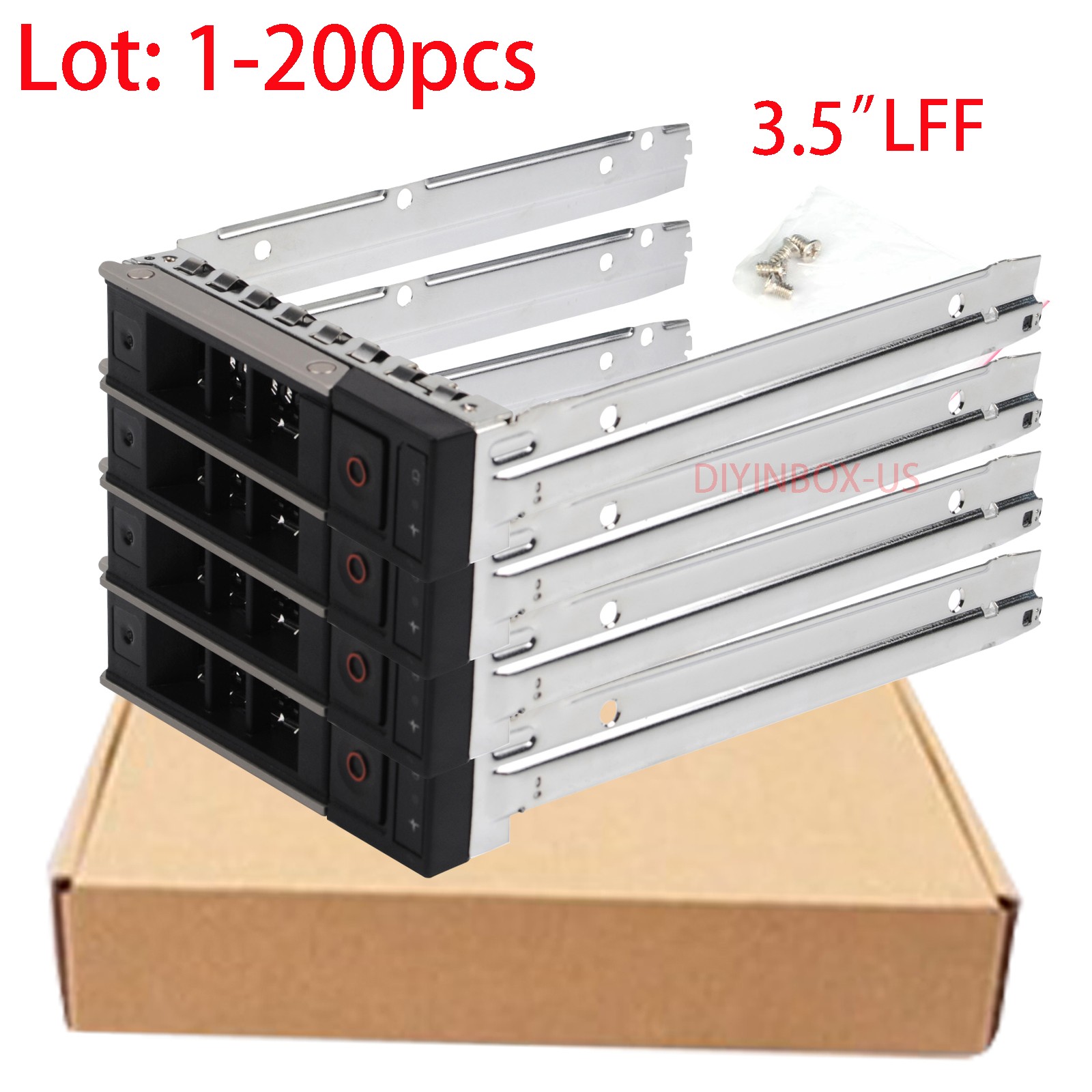 Lot X7K8W G14 G15 G16 Dell 3.5" HDD Caddy Tray R340 R740xd R550 R650 R760 Y796F