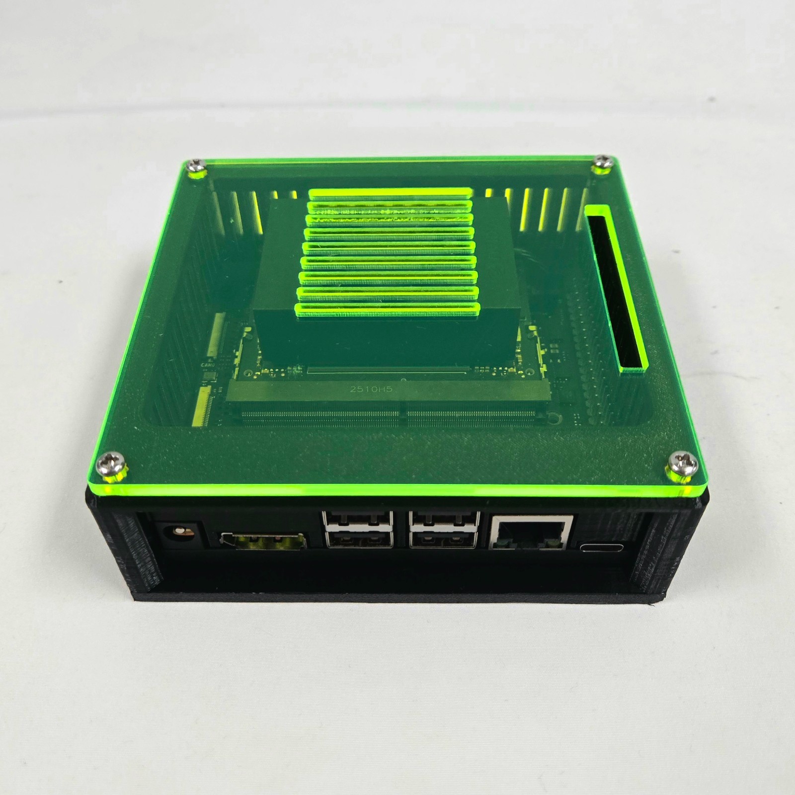 NVIDIA Jetson Orin Nano Super Case - Hybrid PETG/Acrylic - GPIO & Fan Access
