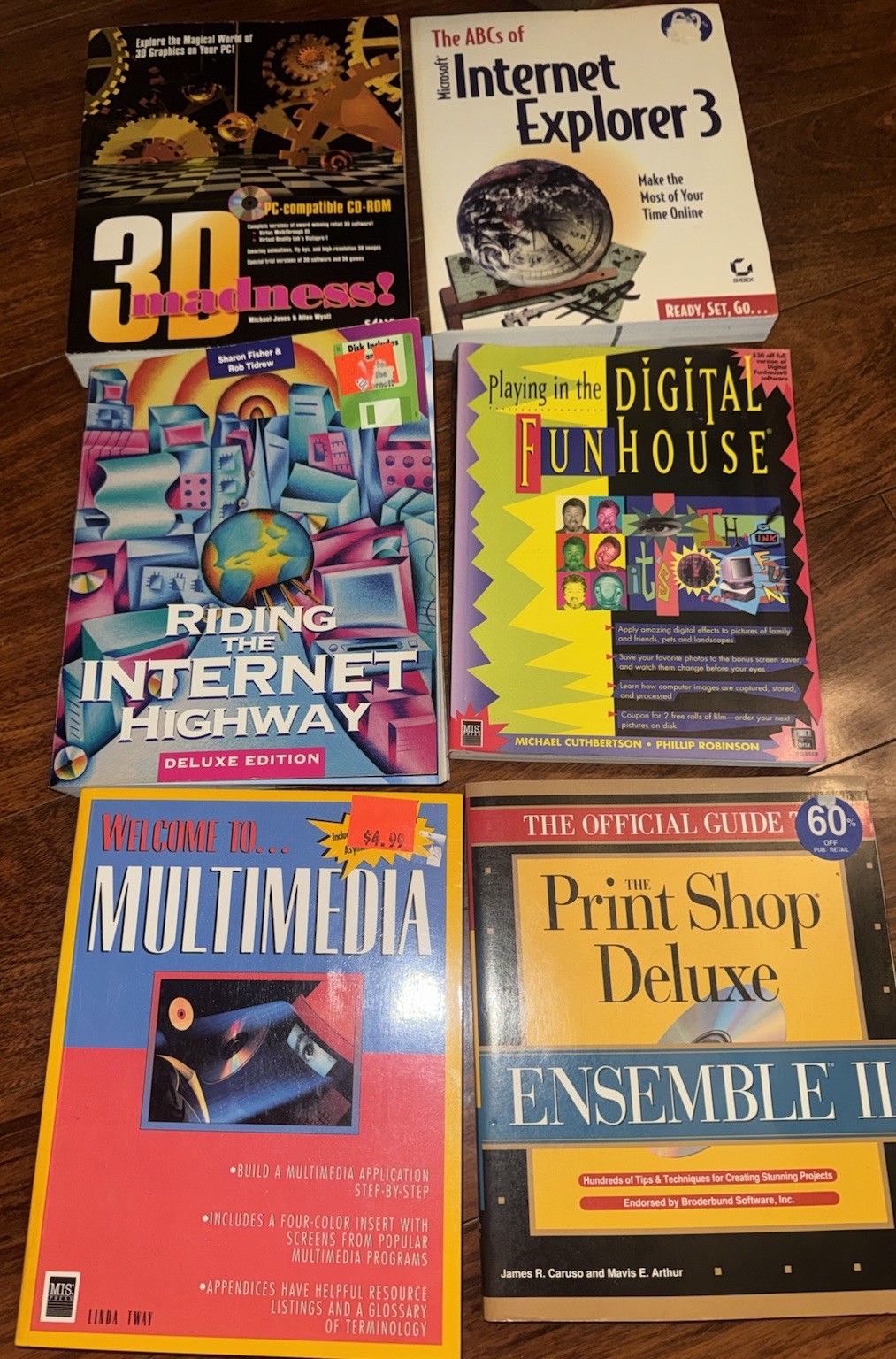 Vintage 90s Internet / Multimedia Book Lot – Retro Computing (9)