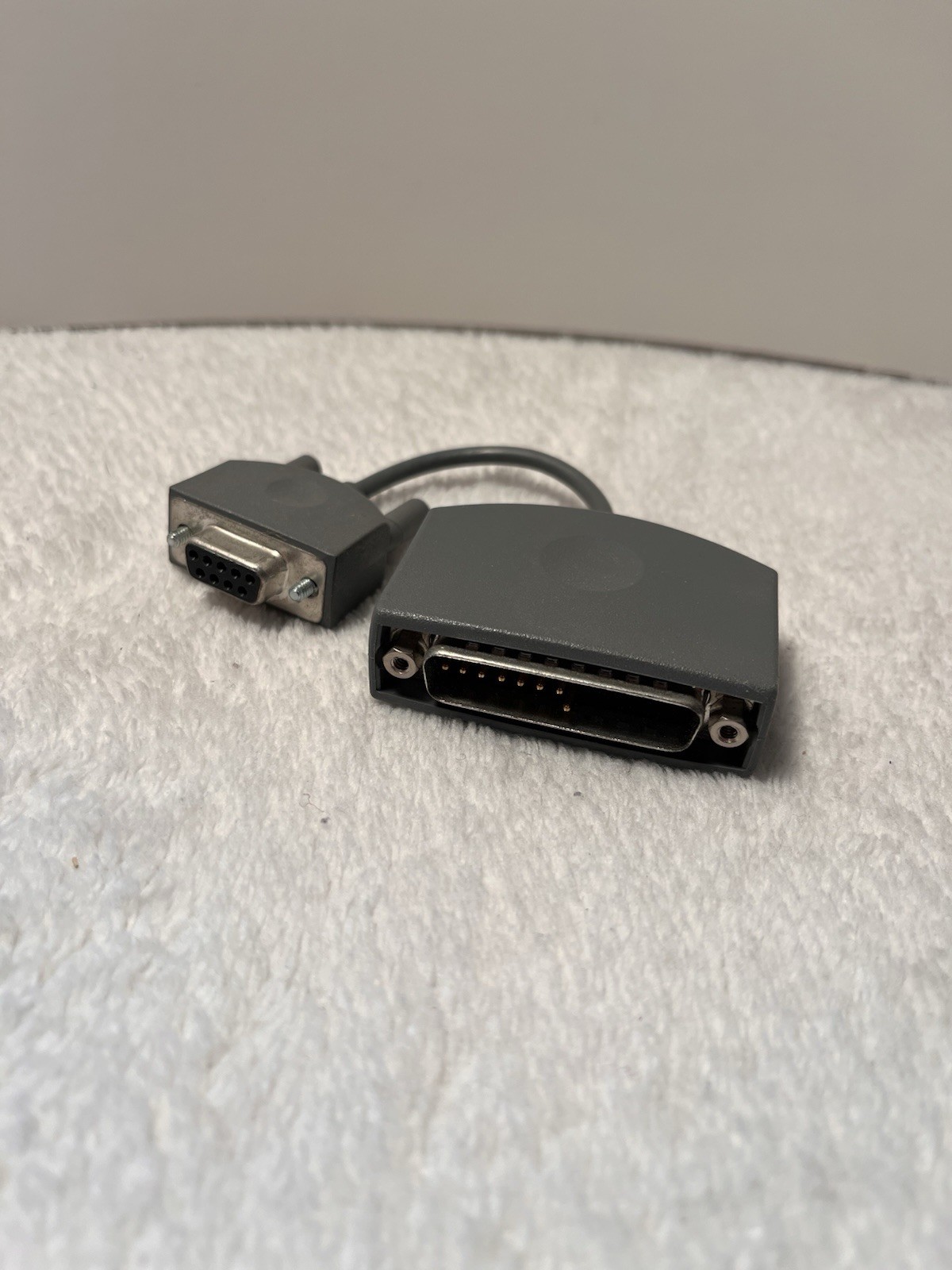 Vintage DE9 Female to DB25 Male RS-232 Serial Adapter Cable Legacy Computer