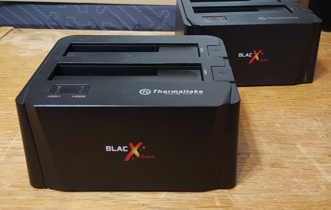 Thermaltake BlacX Duet Dual Bay SATA HDD eSATA USB Docking Station ST0014U B-80