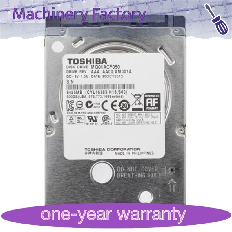 New Toshiba 500GB MQ01ACF050 7200RPM SATA III 2.5" Laptop HDD Hard Disk Drive