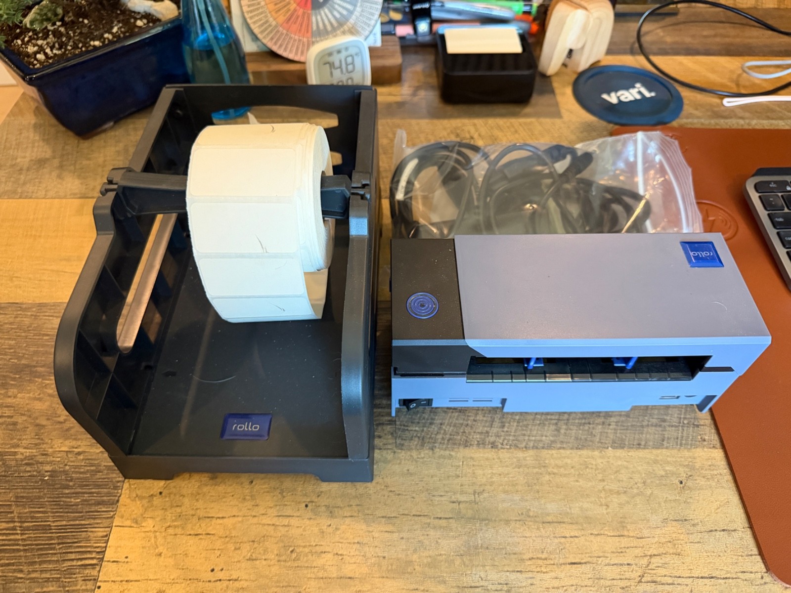 Rollo X1038 Thermal Label Printer High Speed Shipping USB with Label Holder