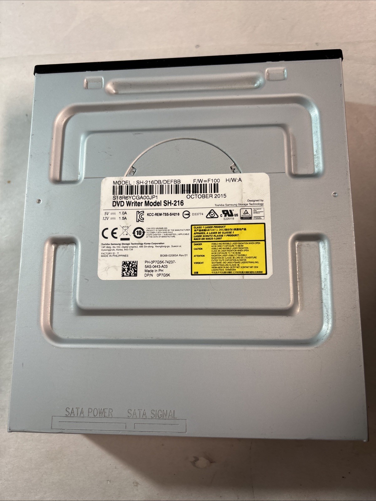 Toshiba Samsung SH-216DB DEFBB SATA CD DVD Optical Disk Drive @MB223