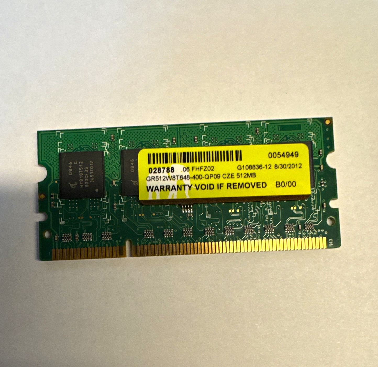 512MB DDR2-400 DDR2 SDRAM 200-Pin SO-DIMM Printer Dell 2155cdn RAM Module 512MB