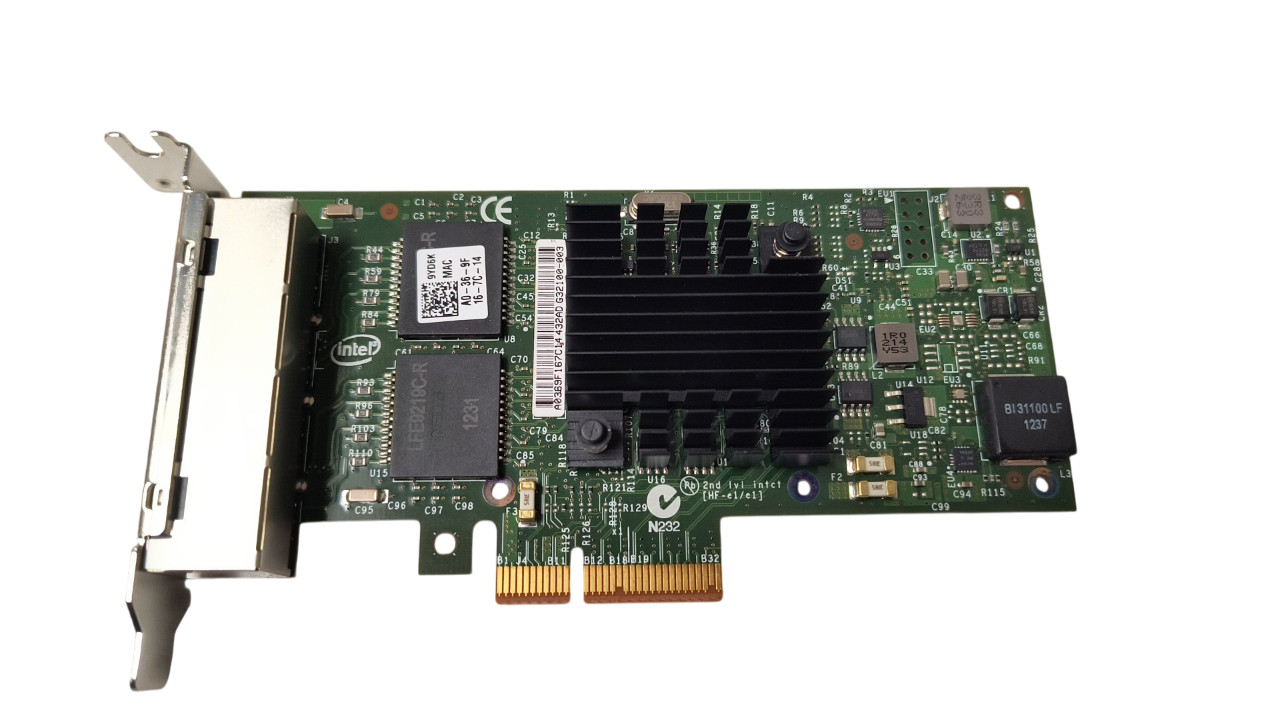 Dell X8DHT Intel I350-T4 4 Port 1GB Network Card K9CR1 9YD6K THGMP Half Height