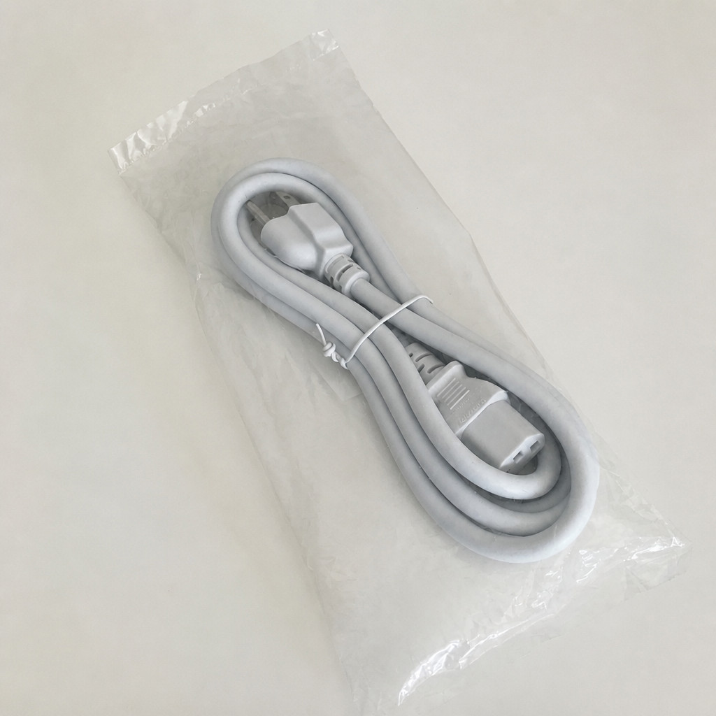 Cable Leader 6ft 18AWG Power Cord IEC C13 to NEMA 5-15P White Universal Cable