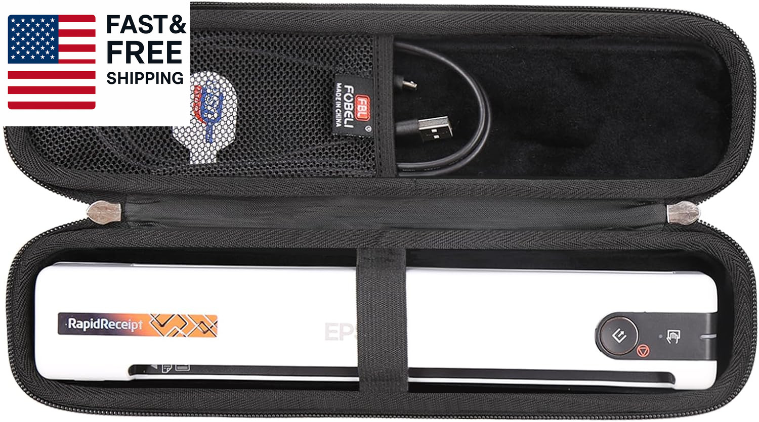 EVA Hard Carrying Case Compatible with Epson Workforce ES-50/ES-55R/ ES-60