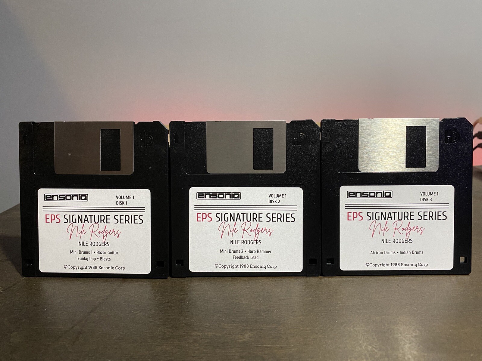 Ensoniq 3 Disk Library Set - Nile Rodgers VOL #1 for ASR-10 EPS16+ TS-10 EPS