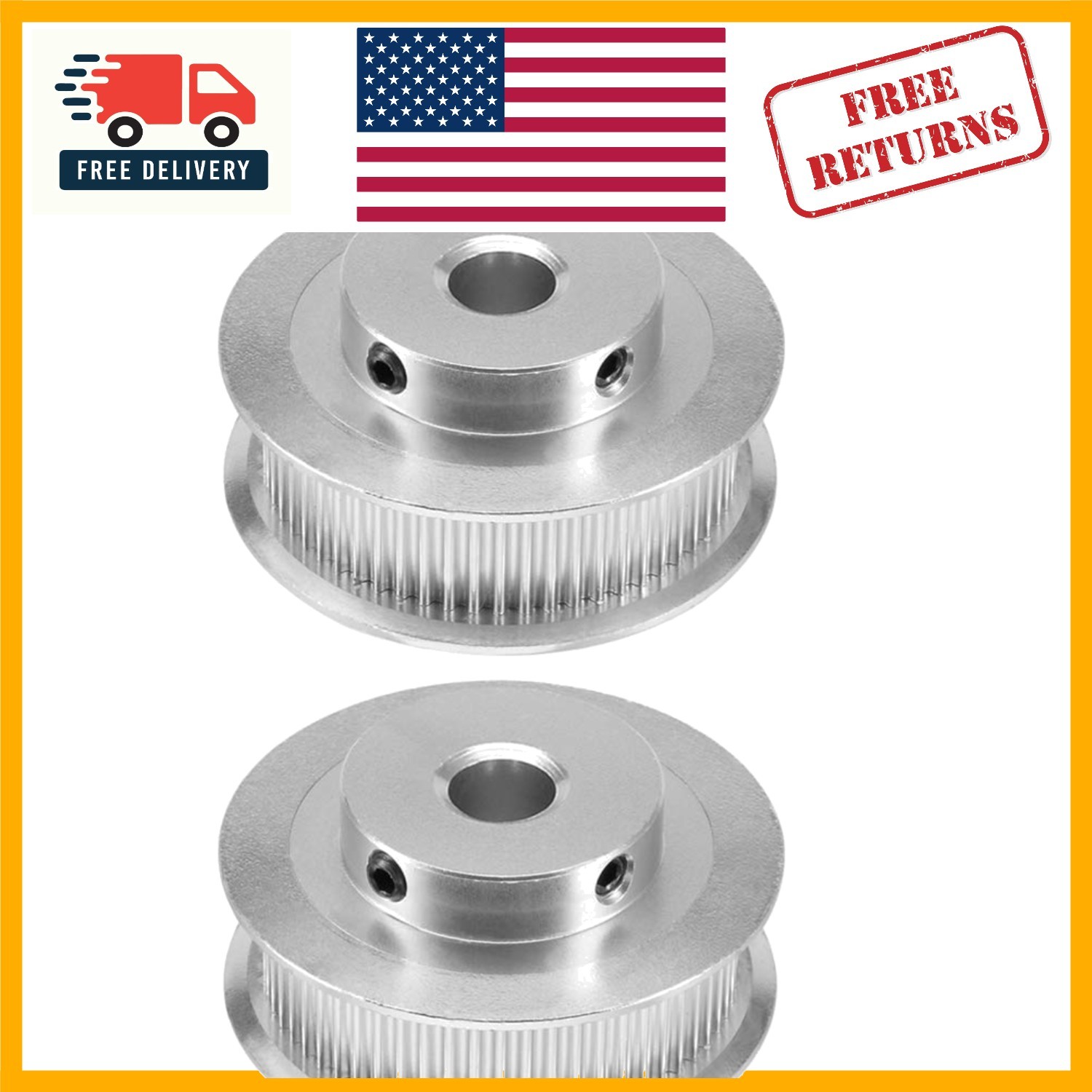 Aluminum Alloy GT2 Timing Pulley Pair - Engineered for Precision and Longevity