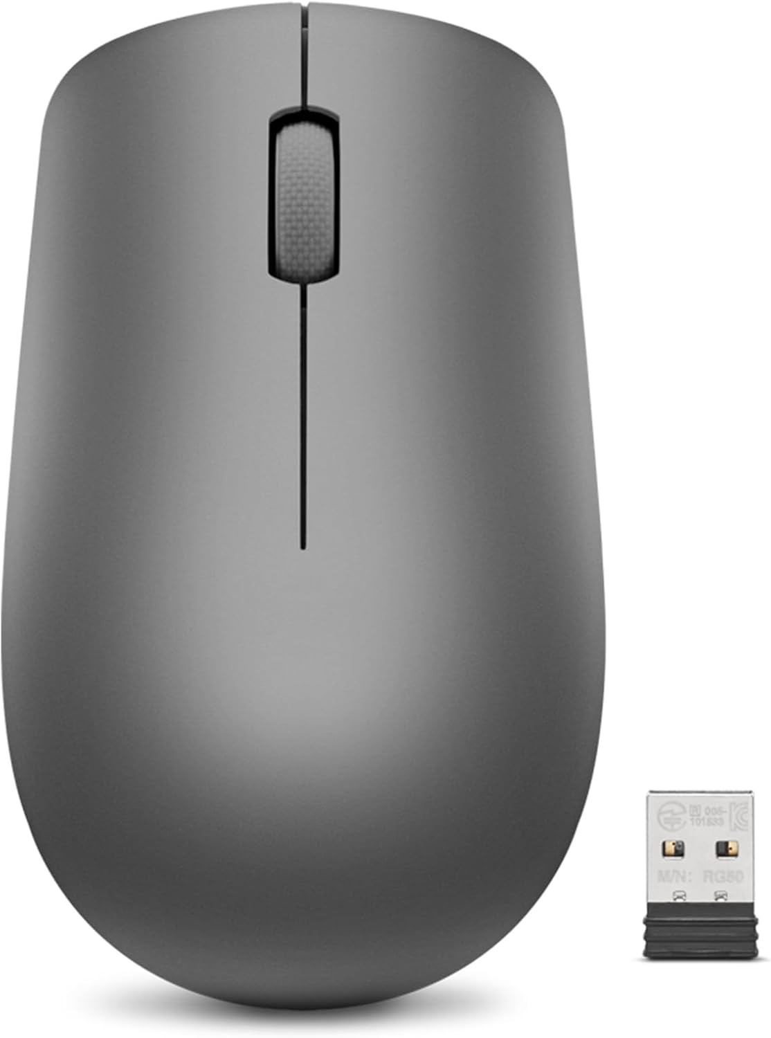 Lenovo 530 Wireless Mouse with Battery, 2.4Ghz Nano USB, 1200 DPI Optical Sensor