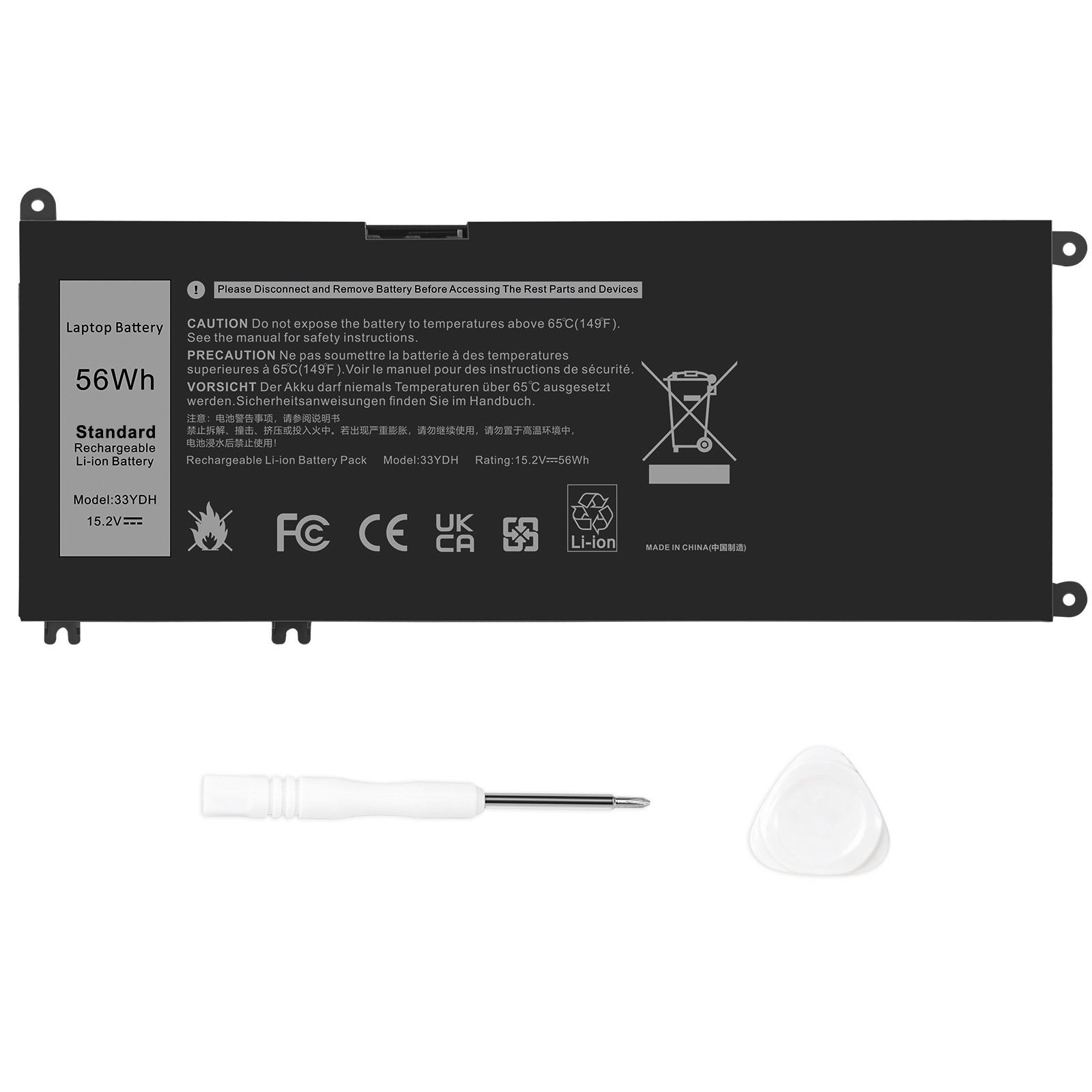 🧡LOT 30x 33YDH Battery For Dell Latitude 3380 3480 3490 3580 3590 Inspiron 7577