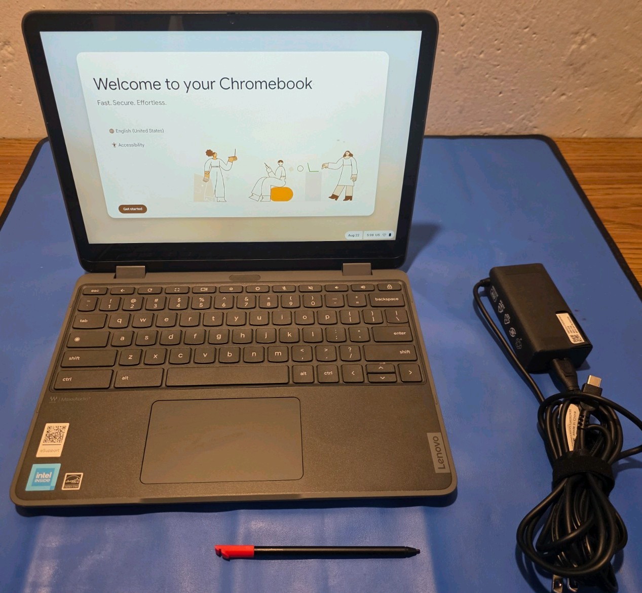 Cellular Lenovo 500e Yoga Chromebook Gen 4 Touchscreen Intel 8GB RAM 64GB