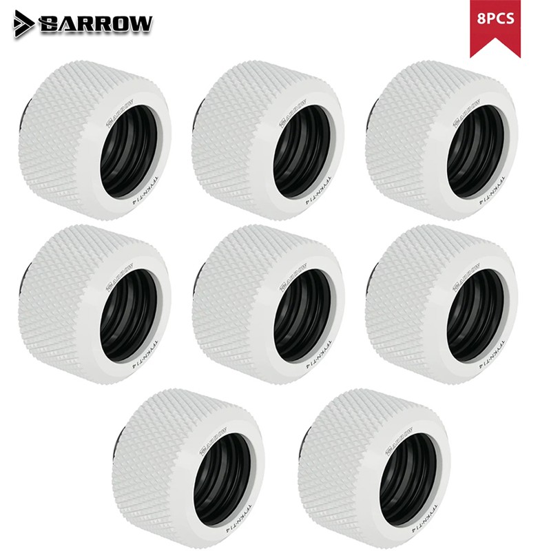 Barrow 8pcs/lot OD12/14/16mm Hard Tube Fitting Kit for Water Cooling  G1/4'' 