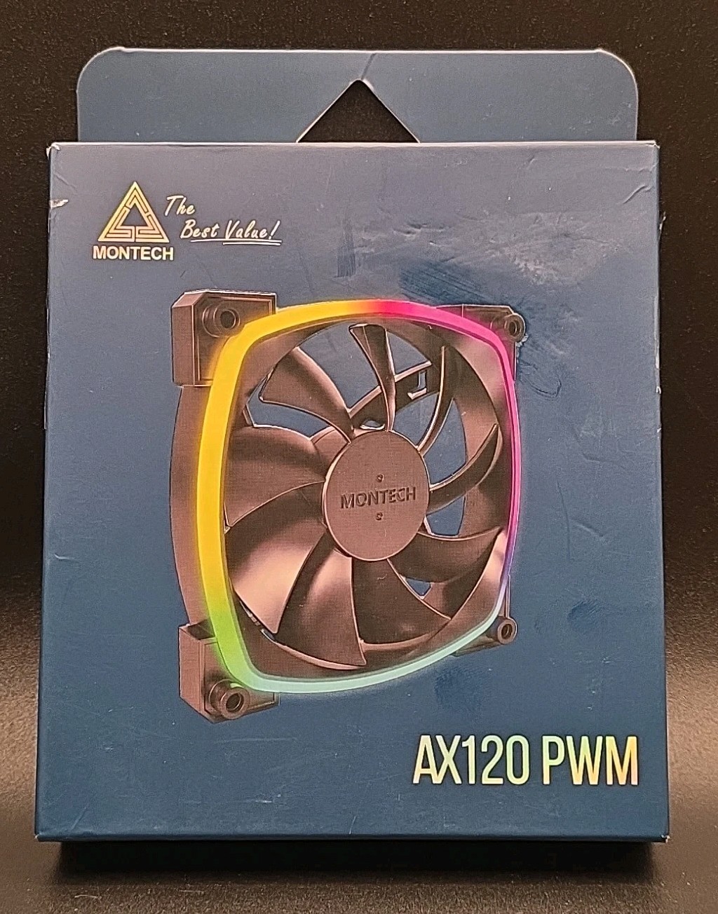 MONTECH AX120 PWM ARGB Ventola 120mm black B Case fan 1600 AX120 PWM B