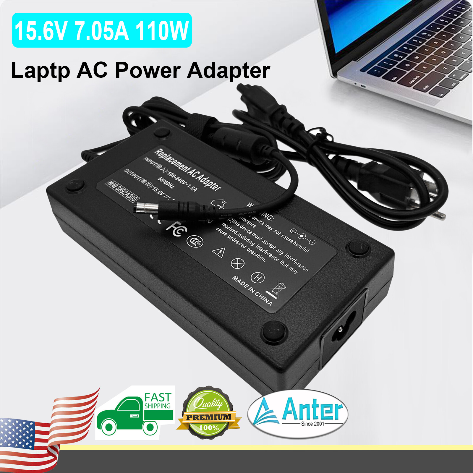 AC Adapter Fr Panasonic ToughBook CF-31 CF-52 CF-53 CF-54 CF-AA5713AM Power Cord