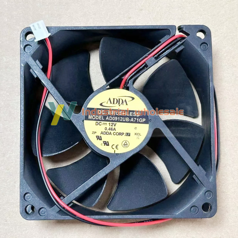 1PC new ADDA Fan AD0912UB-A71GP DC 12V 0.46A 9025 9225 9CM 2 pin cooling fan