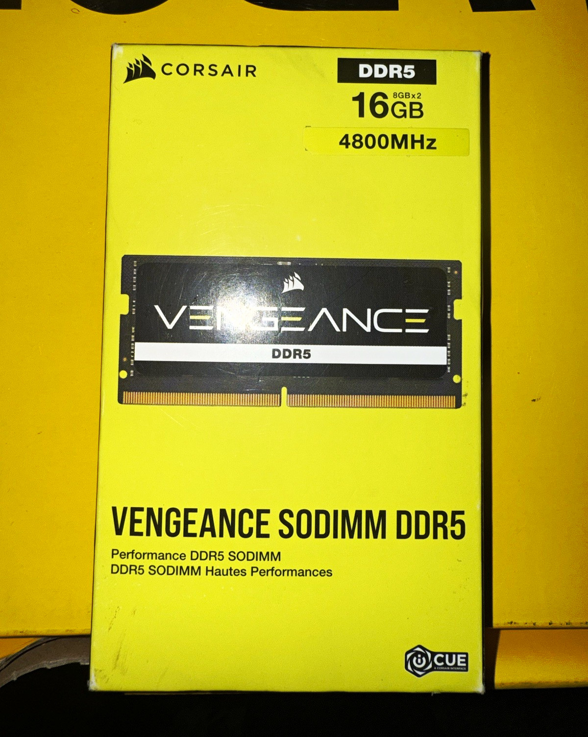 Corsair Vengeance DDR5 SO-DIMM 16GB (2x8GB) 4800MHz 262-Pin CMSX16GX5M2A4800C40