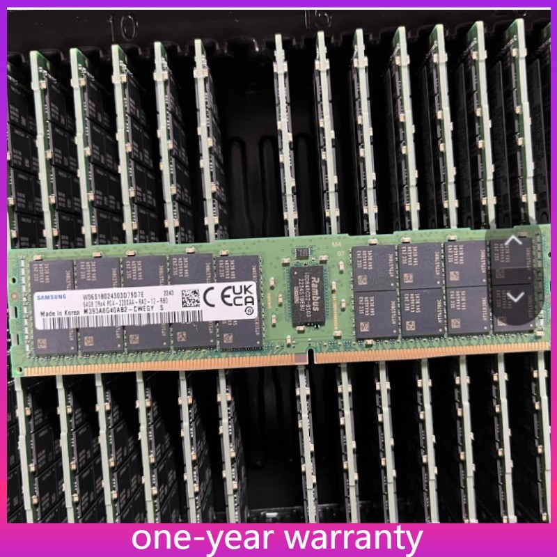 New SAMSUNG M393A8G40AB2-CWE 64GB DDR4-3200 RDIMM 2RX4 PC4-3200A RAM MEMORY