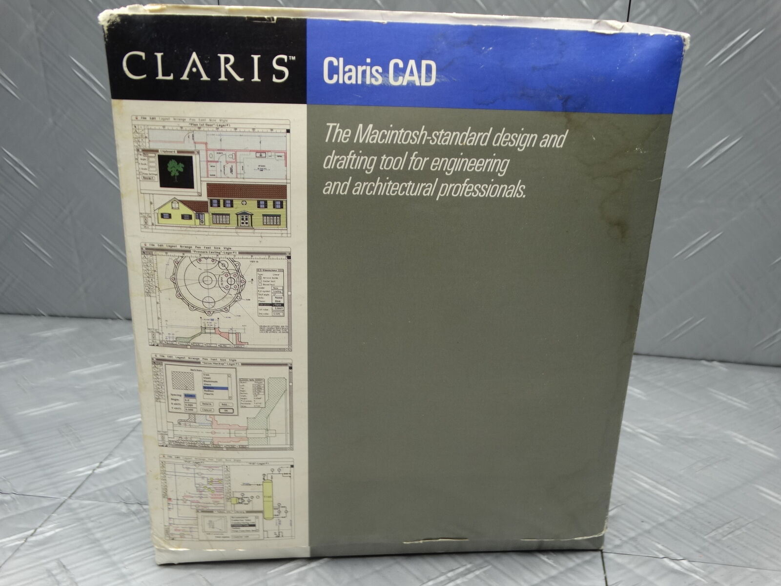 Claris CAD Vintage Software for Macintosh Drafting Engineering Professional RARE