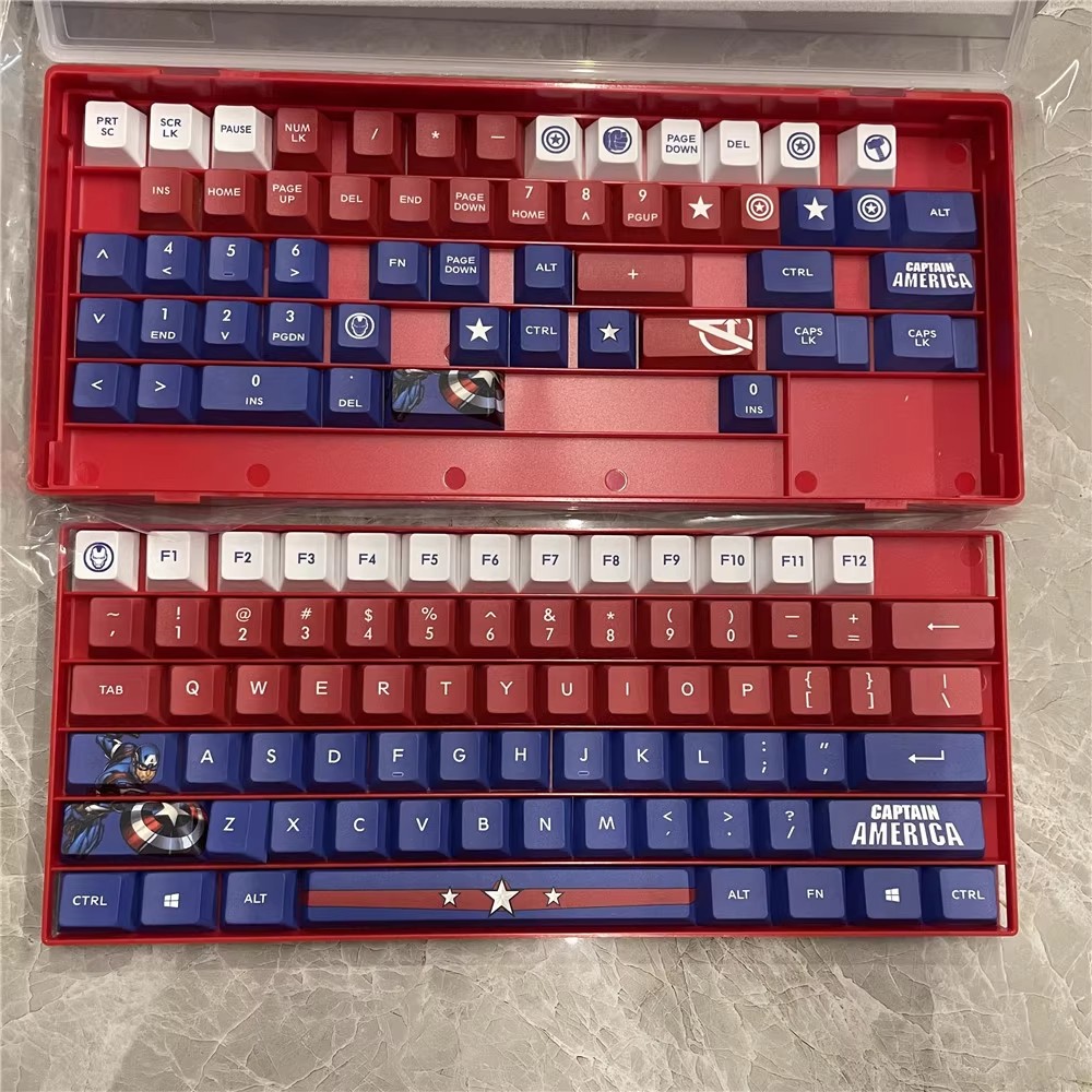 Marvel Spider Man Keycap Set Cherry Profile PBT for Mechanical Keyboard Boxed
