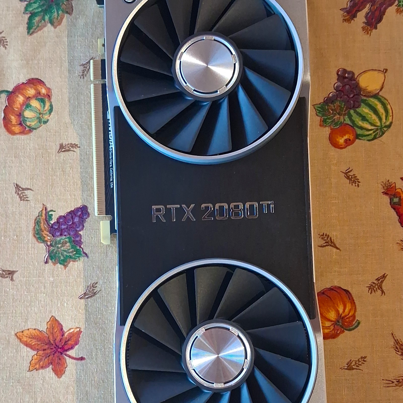 NVIDIA GeForce RTX 2080 Ti Founders Edition Graphics Card Fan Heatsink