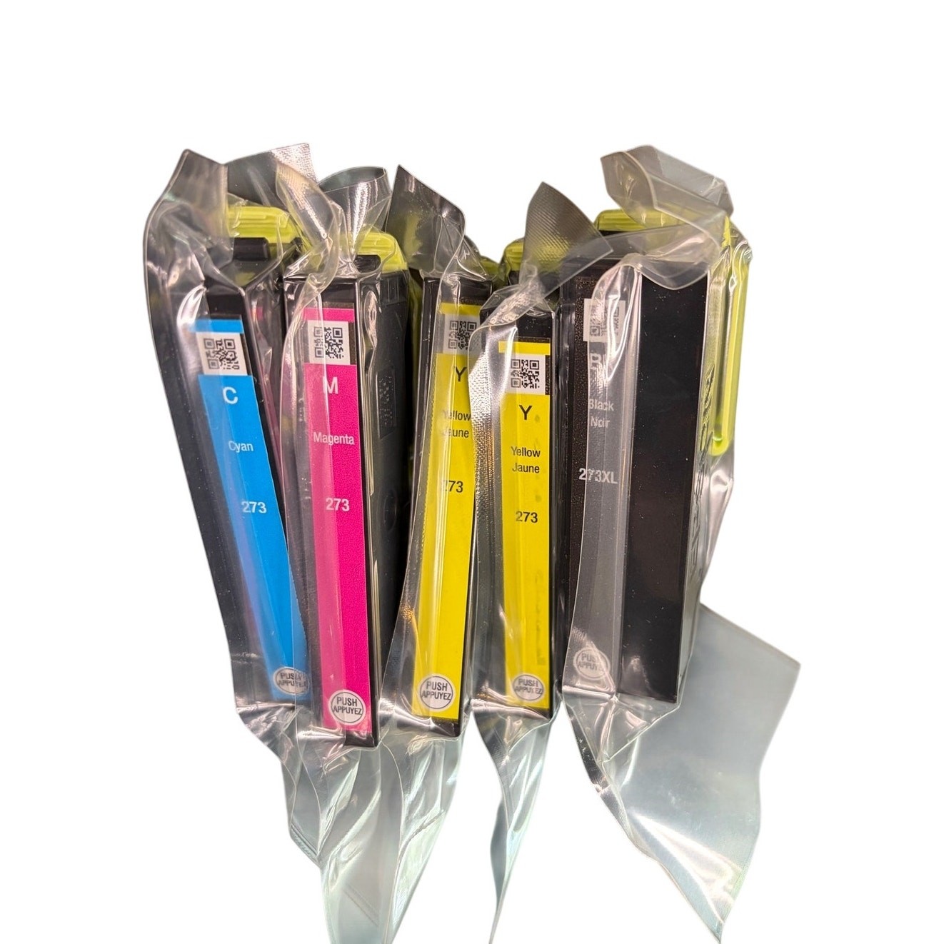 New Epson 273XL & 273 Ink Cartridges 5-Pack Sealed No Box OEM