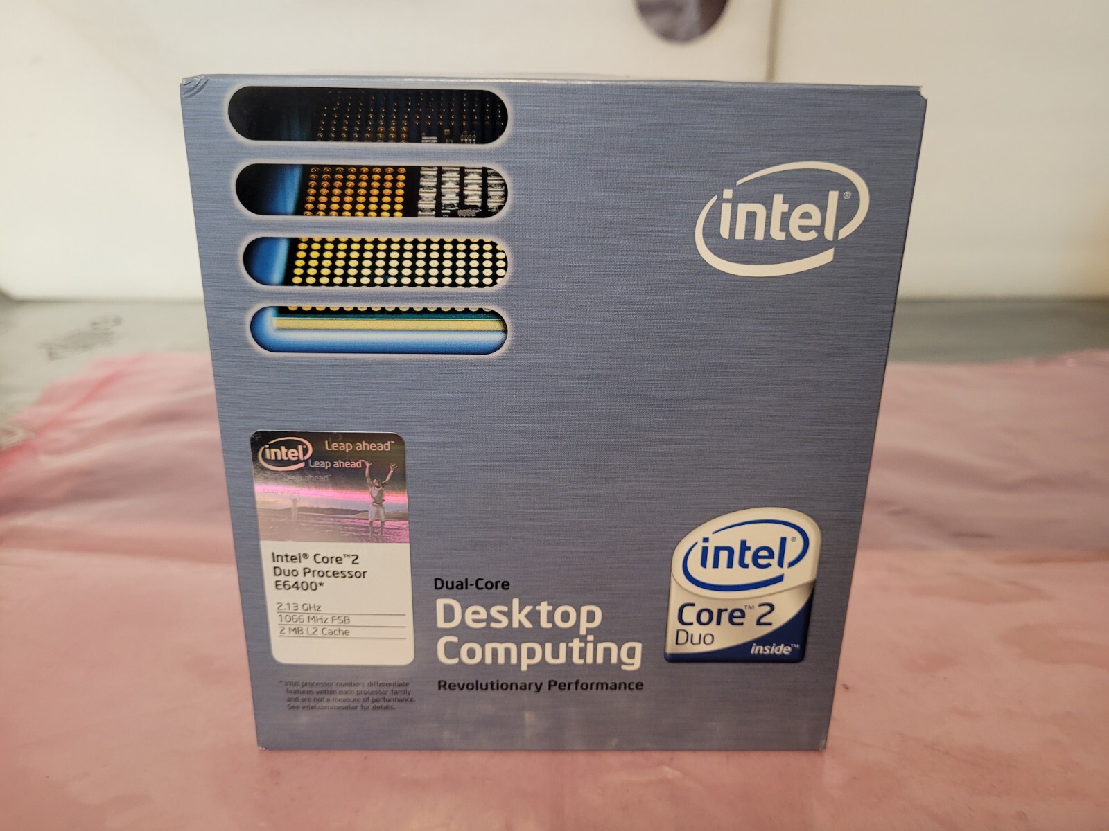 Lot of 5 Intel Core 2 Duo E6400 w/heatsinks 2.13GHz LGA775 Processor CPU SL9T9