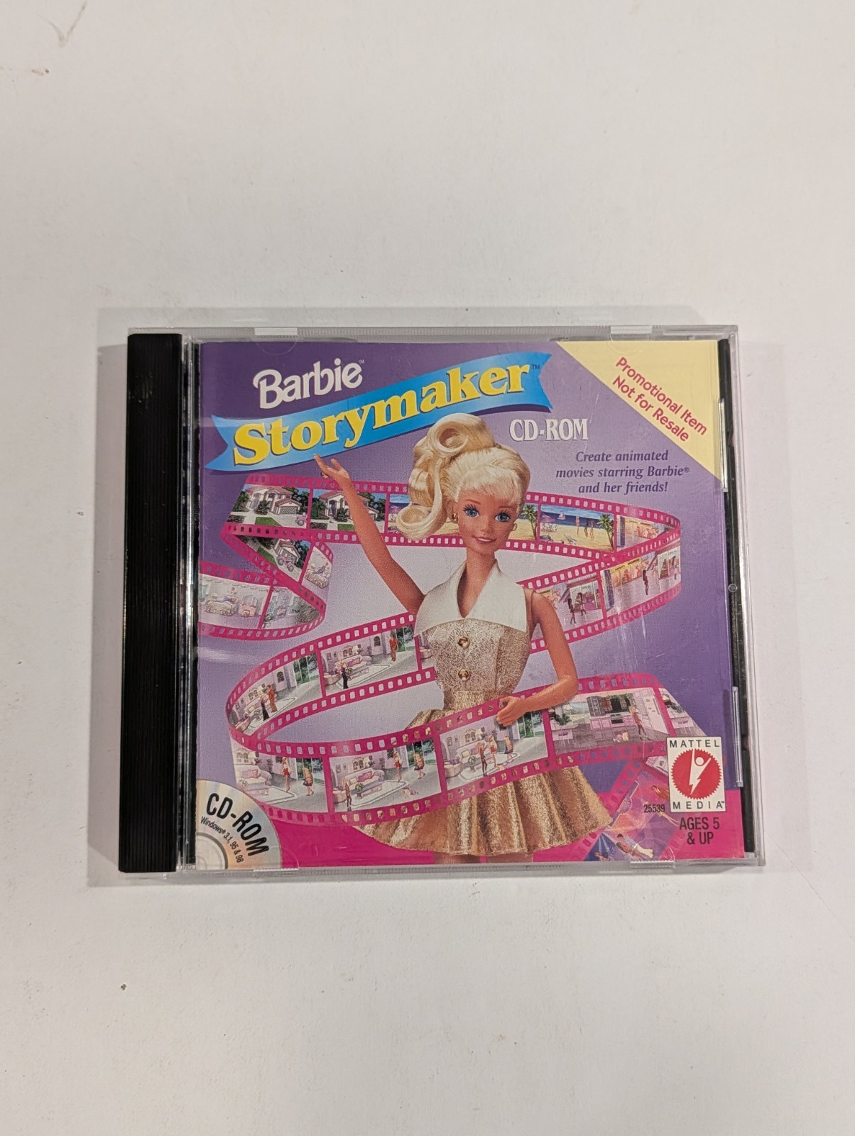 VTG Barbie Storymaker Mattel Media CD-ROM Windows Software Game