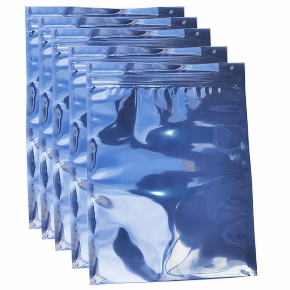 50 PCS Anti Static Bags 5.9x7.8in 15x20cm Resealable Antistatic HDD SSD Case