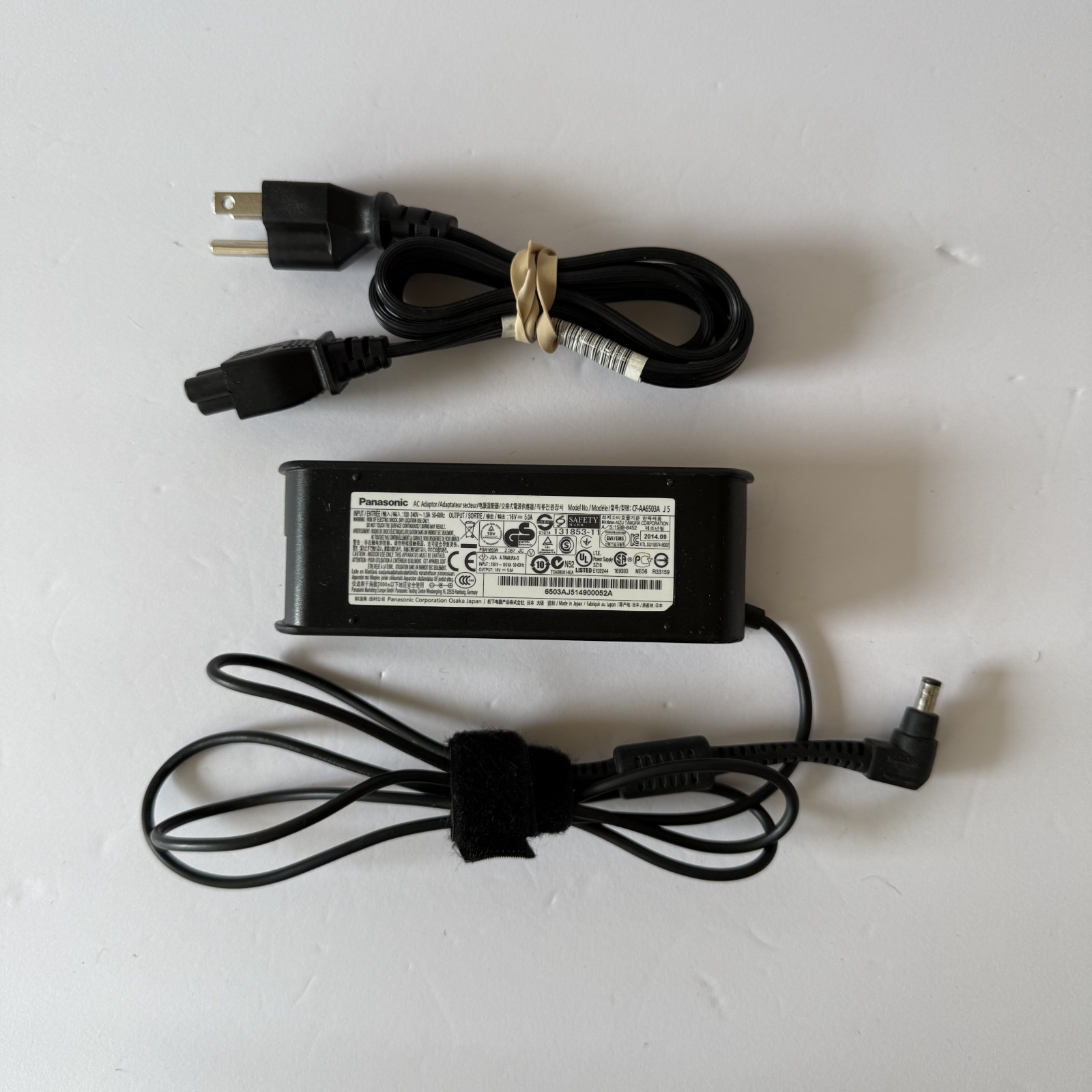 Genuine Panasonic CF-AA6503A J5 AC Adapter 16V 5A 80W Toughbook CF-F8 F9 Japan