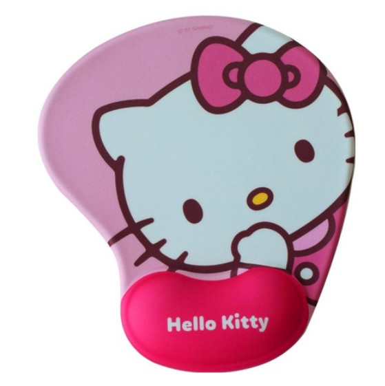 Hello Kitty Character Theme Mouse Pad Gel Wrist Rest Cushion Office