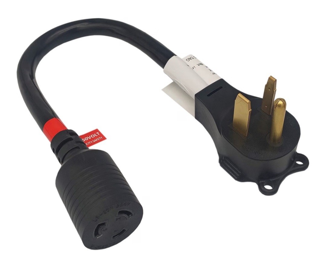 FC-65L42 AC Adapter Cord NEMA 6-50P to NEMA L6-20R Male 6-50P Welder Plug 20 Amp