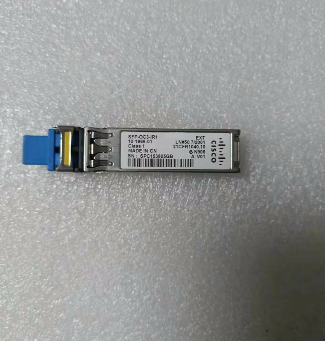 Cisco SFP-OC3-IR1 OC3/STM-1 SMF 1310nm 15KM SFP Transceiver Module 10-1966-01/02