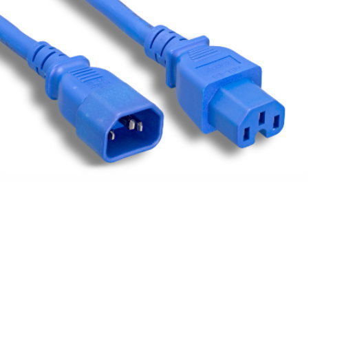 2' Blue Power Cable for HP Aruba J9473A J9625A J9627A Jumper Cord to PDU UPS