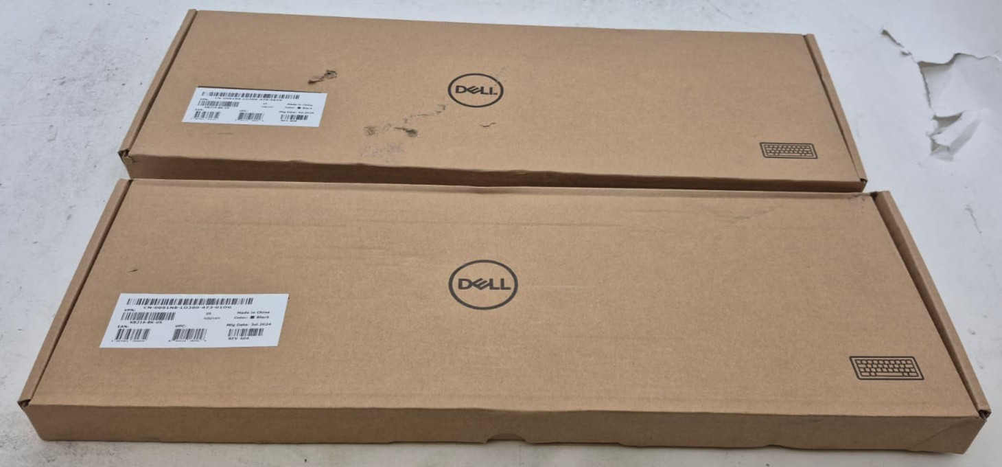 Lot of 2 Open Box Dell KB216t1 (QWERTY) US Wired Keyboard - Black