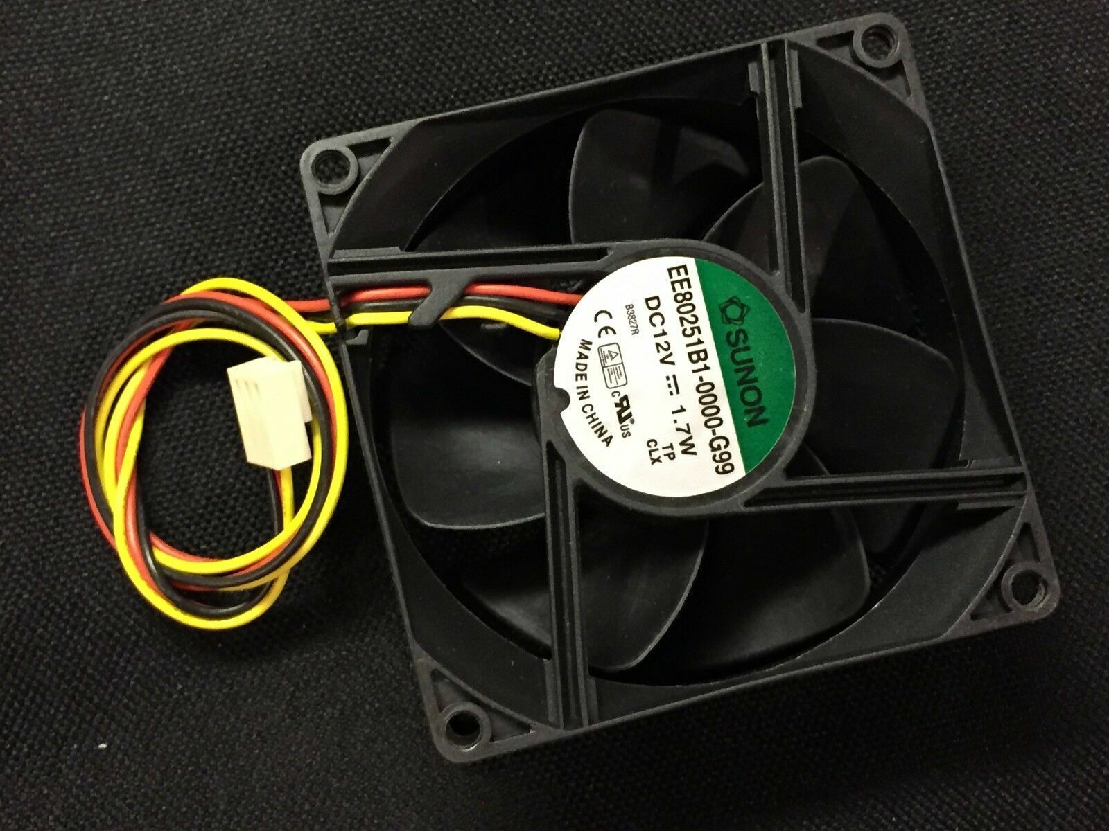 Sunon 80x80x25mm 12V 1.7W 3-Pin ME80251V1 / EE80251B1-0000-G99 Computer 80mm Fan