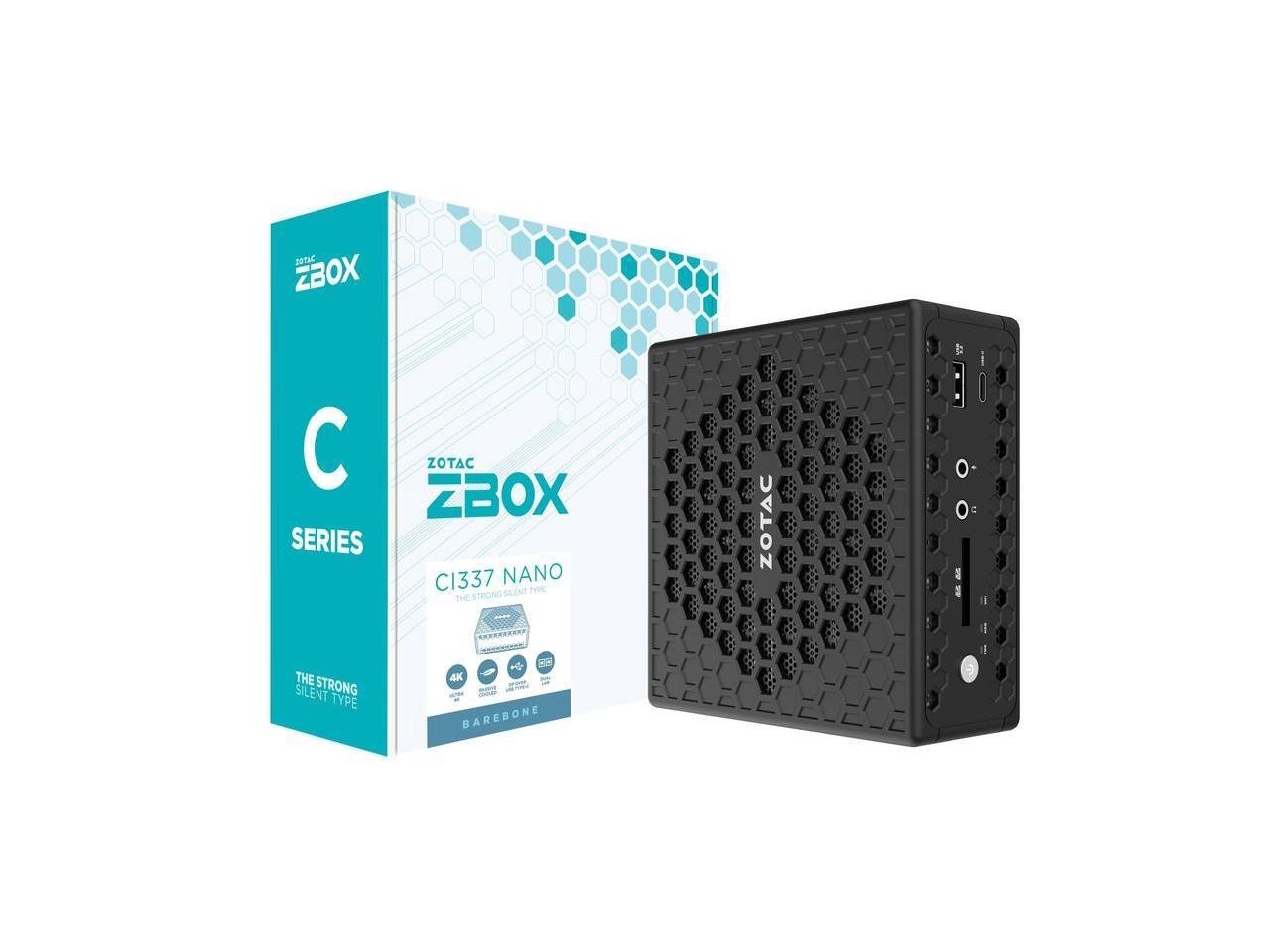 ZOTAC ZBOX CI337 NANO Fanless Silent Mini PC Intel Processor N100, Intel UHD Gra