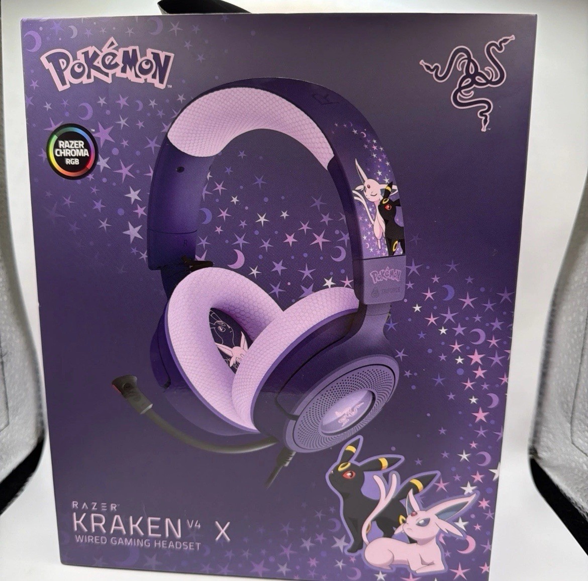 New Authentic Pokemon x Razer Kraken X V4 Headset Espeon & Umbreon NEW RARE🔥🔥