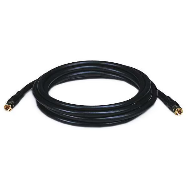 Monoprice Coaxial Cable,RG-6,10 ft.,Black 6313 Monoprice 6313 844660063131 Black